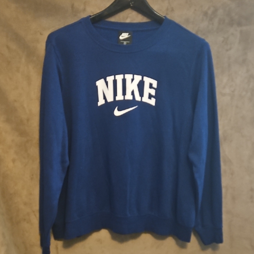 Nike Womens Crewneck Sweater in Navy Blue